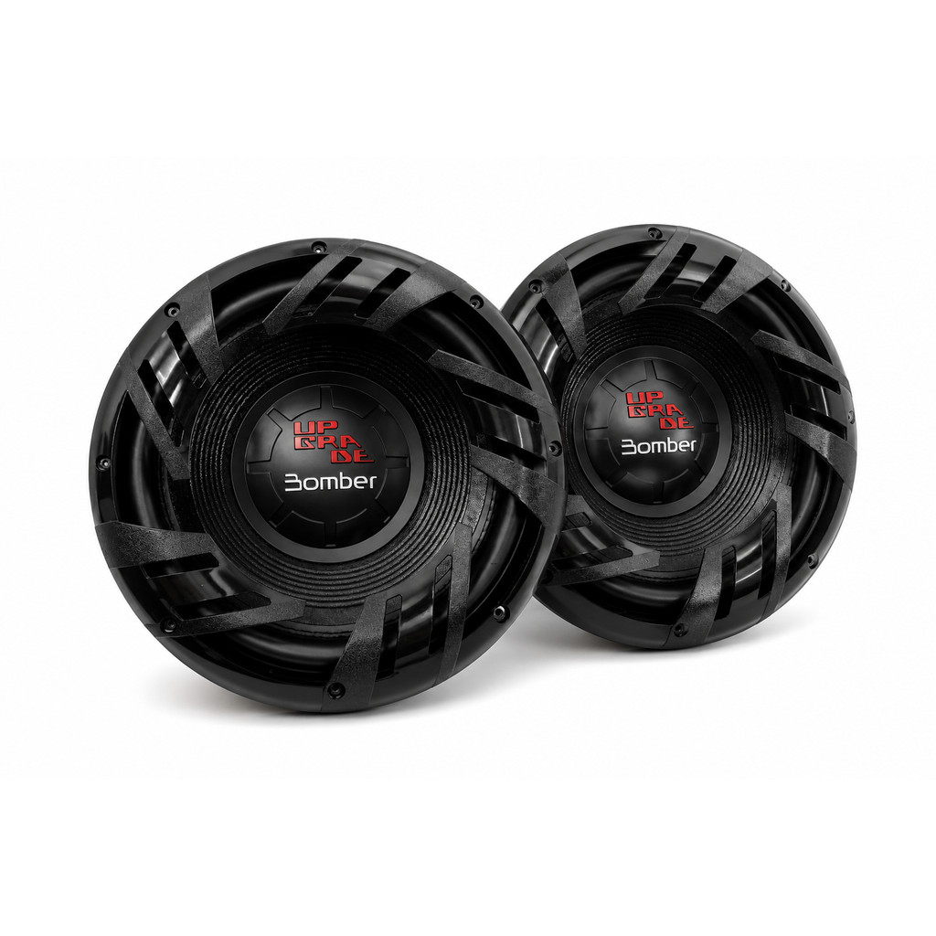 Kit 02 Subwoofer Bomber Upgrade 12 Pol 400w Rms - 4 Ohms Preto