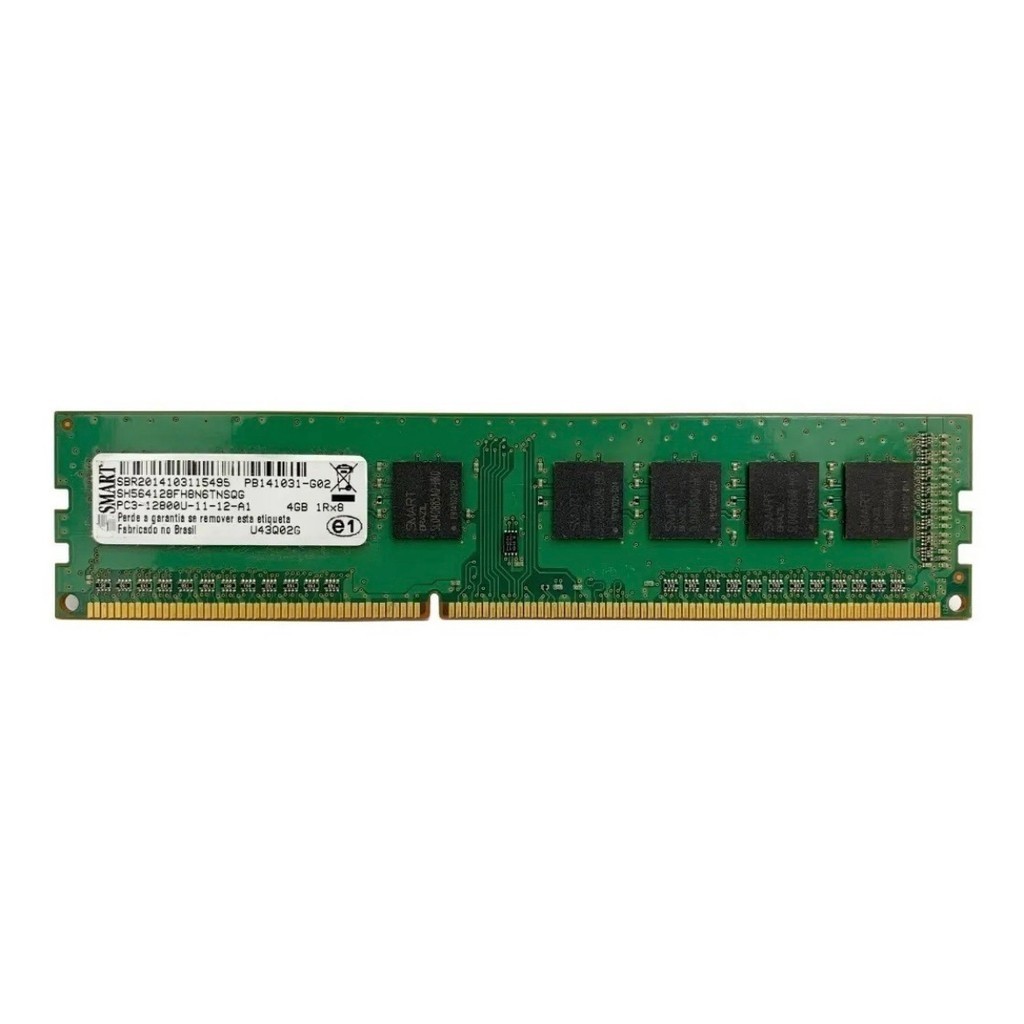 memória RAM SMART DDR3 de 4 GB 1333 MHz e 1600MHz
