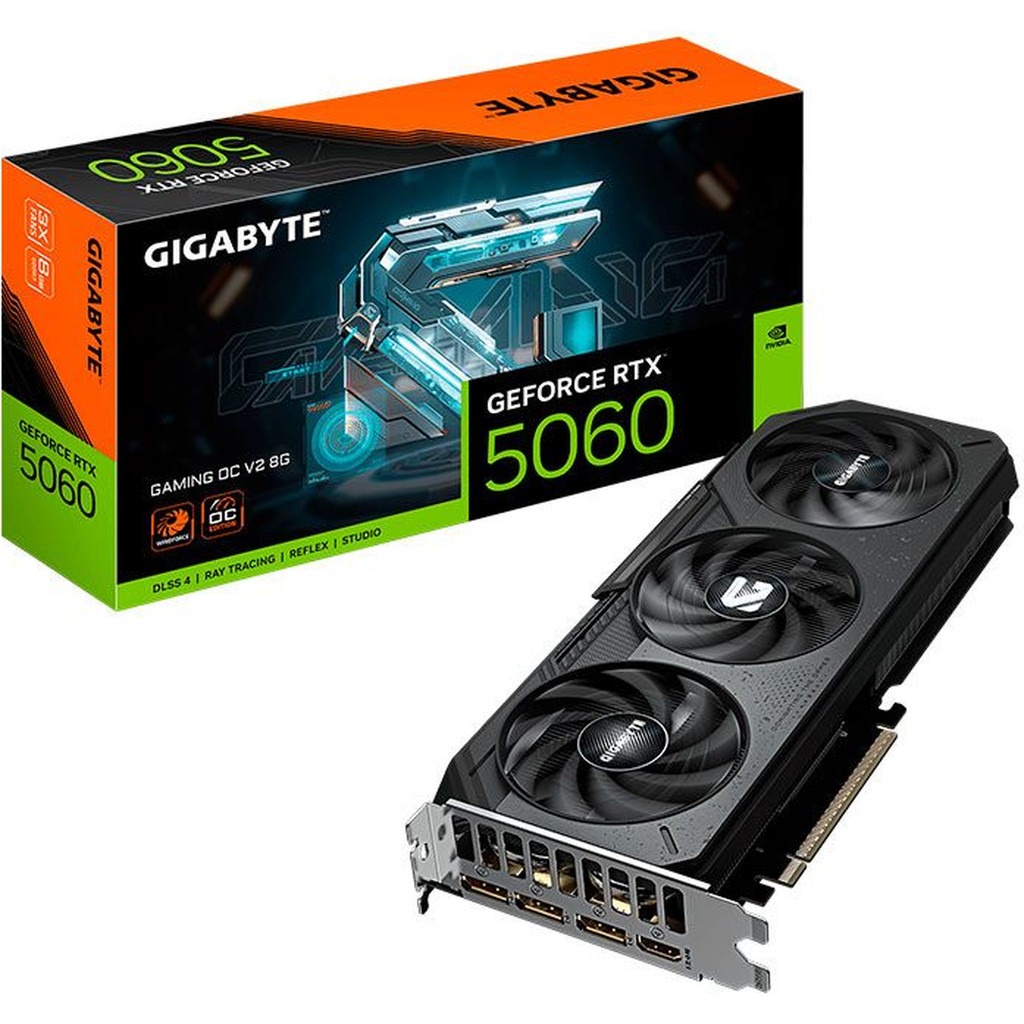Placa de Vídeo Gigabyte GeForce RTX 5060 GAMING OC V2 8G, 8GB, GDDR7, 128-bit