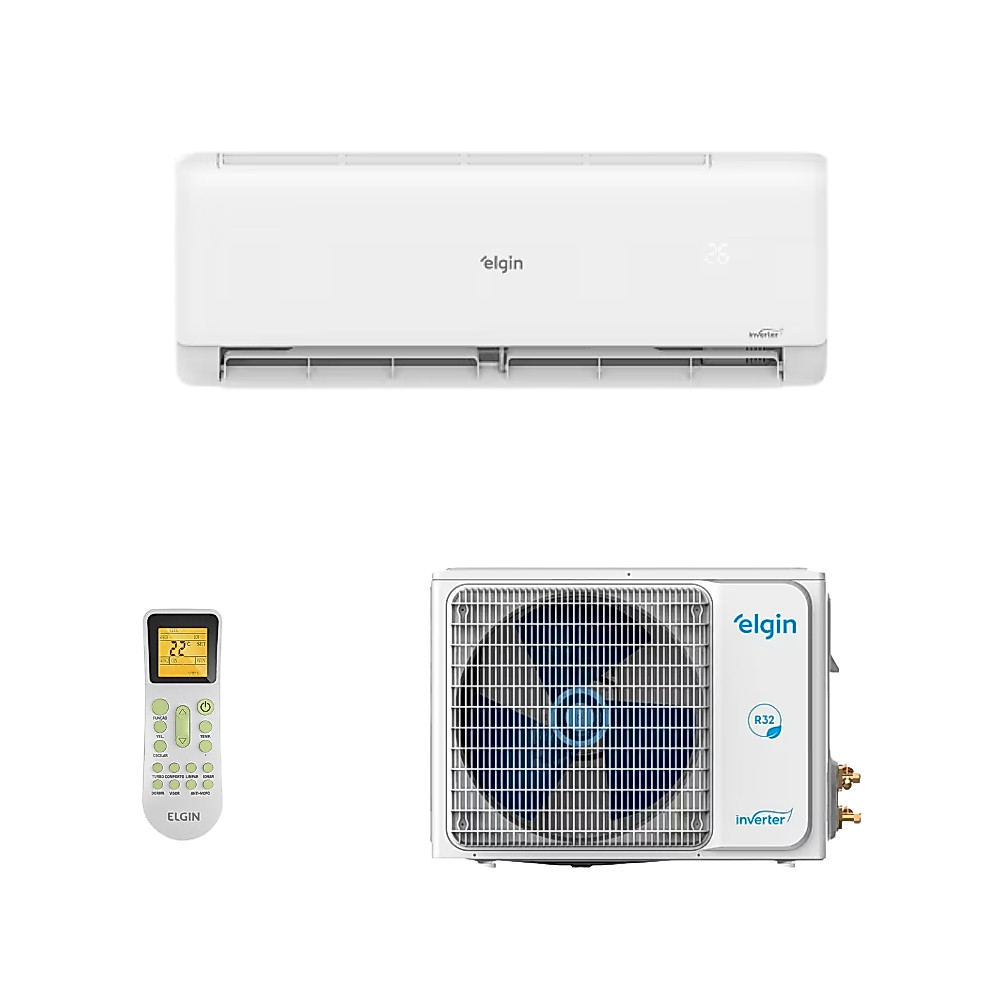 Ar Condicionado Split Hi Wall Inverter Elgin Eco III 12000 Btus Frio 220v R-32 Wi-fi