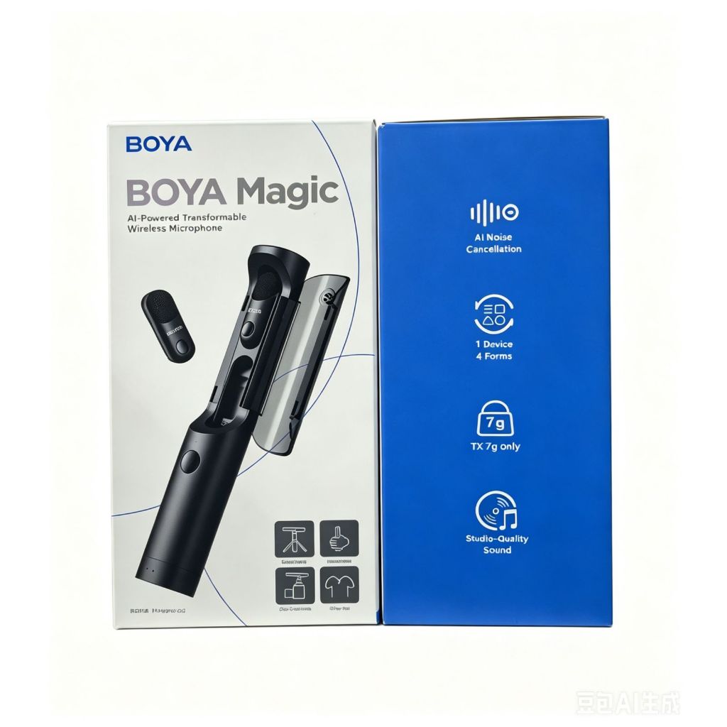 Microfone Sem FioMicrofone Sem Fio Boya Magic 02 Lapela Ultracompacto Android Usb C Ios Camera