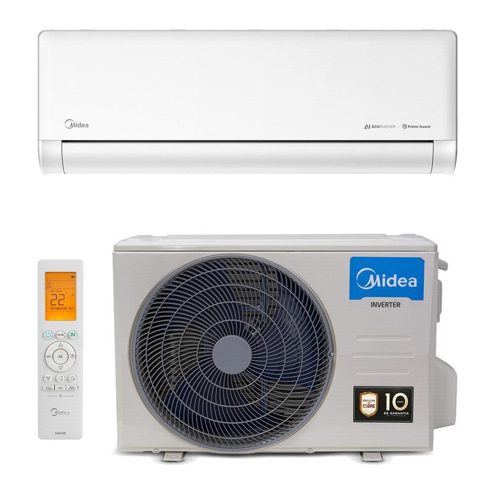 Ar-Condicionado Split Inverter 12000 BTUs 220V Midea AI Ecomaster High Wall Só Frio 42EZVCA12M5/38EZVCA12M5