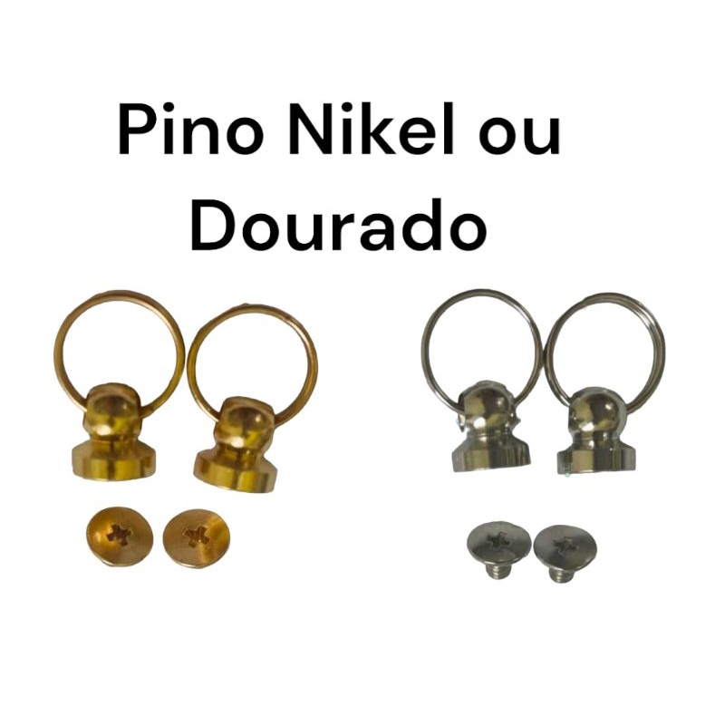 Pinos com elo, salva celular para rosquear para capa de celular ou acessórios. 5 Pares.