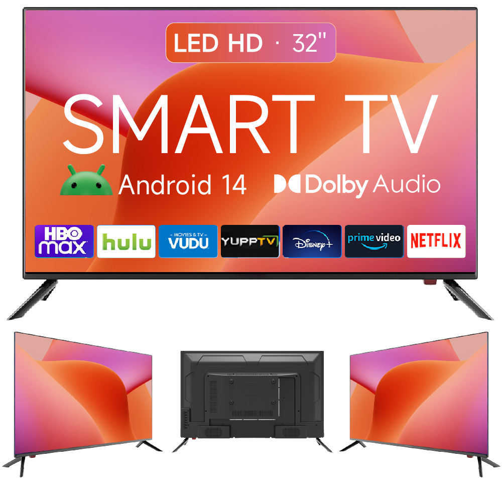 Smart TV 32 polegadas LED HD Wi-Fi TV 60Hz 32wdsnbx 100/240v Android 14