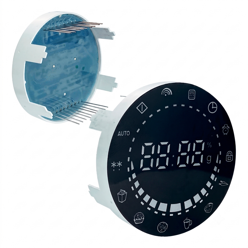 Display Micro-ondas PME31 LED Azul YLC070AMB Redondo Placa Display Compatível Novo