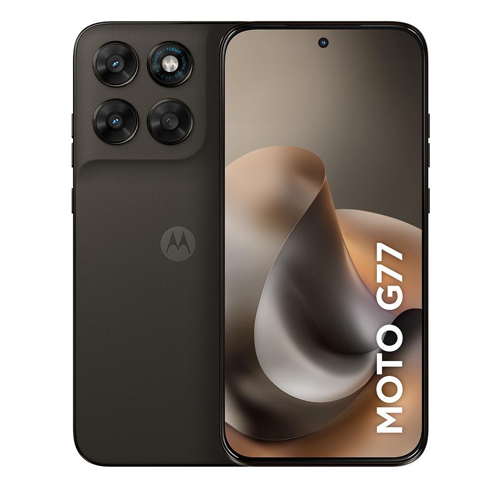Smartphone Motorola Moto G77 5G 256GB 8GB RAM Câmera Traseira 108MP + 8MP Selfie 32MP Tela 6.8" 5200mAh - Marrom
