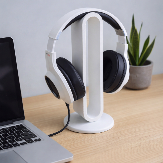 Suporte para Headset/Headphone | Setup Gamer | Suporte Fone de Ouvido | Organizador de Mesa| Grande| Gamer| Resistente