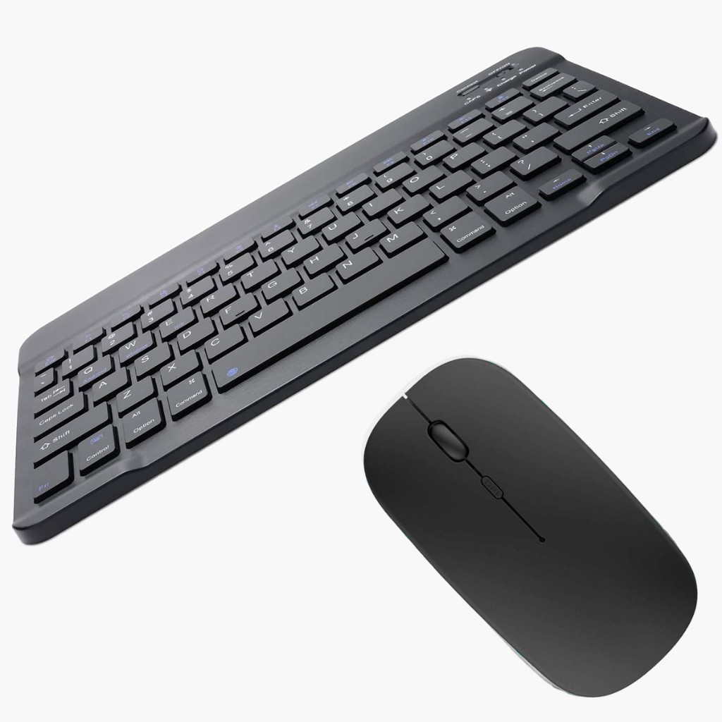 Kit de Teclado e Mouse Sem Fio Bluetooth Macaron a PC iPad Tablet e Notebook COLORIDO CONP-210