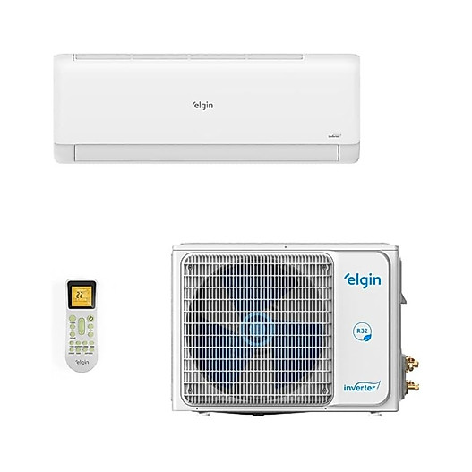 Ar Condicionado Split Hi Wall Inverter Elgin Eco III R-32 Wi-fi 12000 Btus Quente/Frio 220v HJQE12C2CG / HJQI12C2WG Ar Condicionado Split Hi Wall Inverter Elgin Eco III R-32 Wi-fi 12000 Btus Quente/Frio 220v HJQE12C2CG / HJQI12C2WG