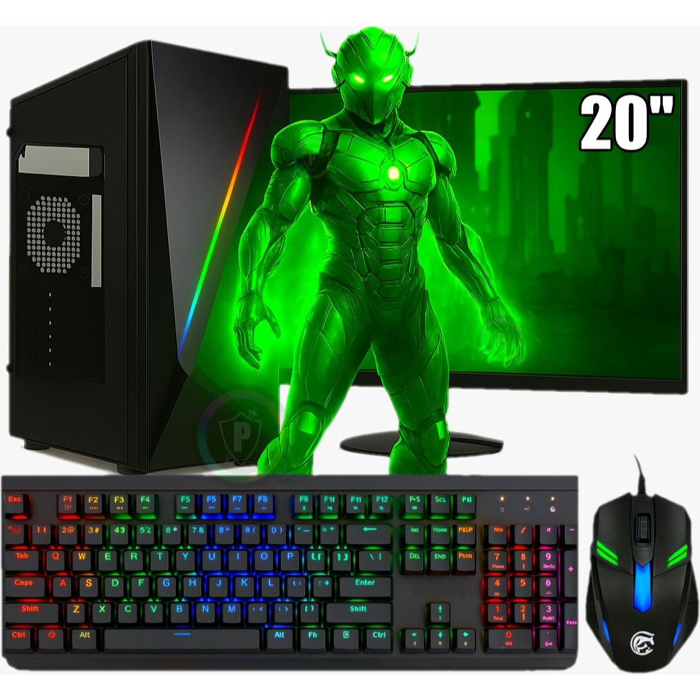 Pc Gamer Completo Intel Xeon 24 Núcleos / 64gb Ddr4 / GeForce 210 / Ssd 480gb
