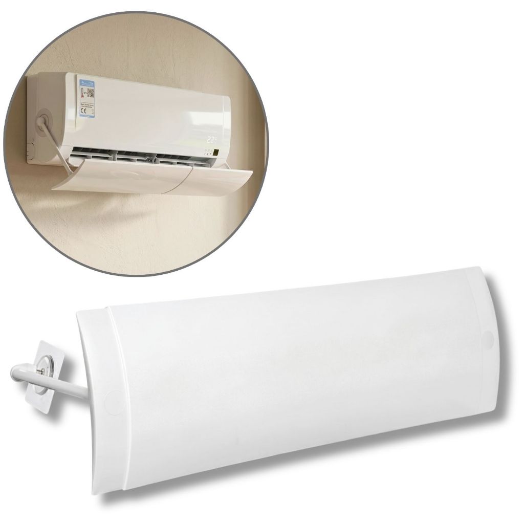 Defletor de Ar Condicionado Ajustável - 57cm a 102cm, Direcionador de Vento, p/ Split Defletor de Ar Condicionado Ajustável - 57cm a 102cm, Direcionador de Vento, p/ Split