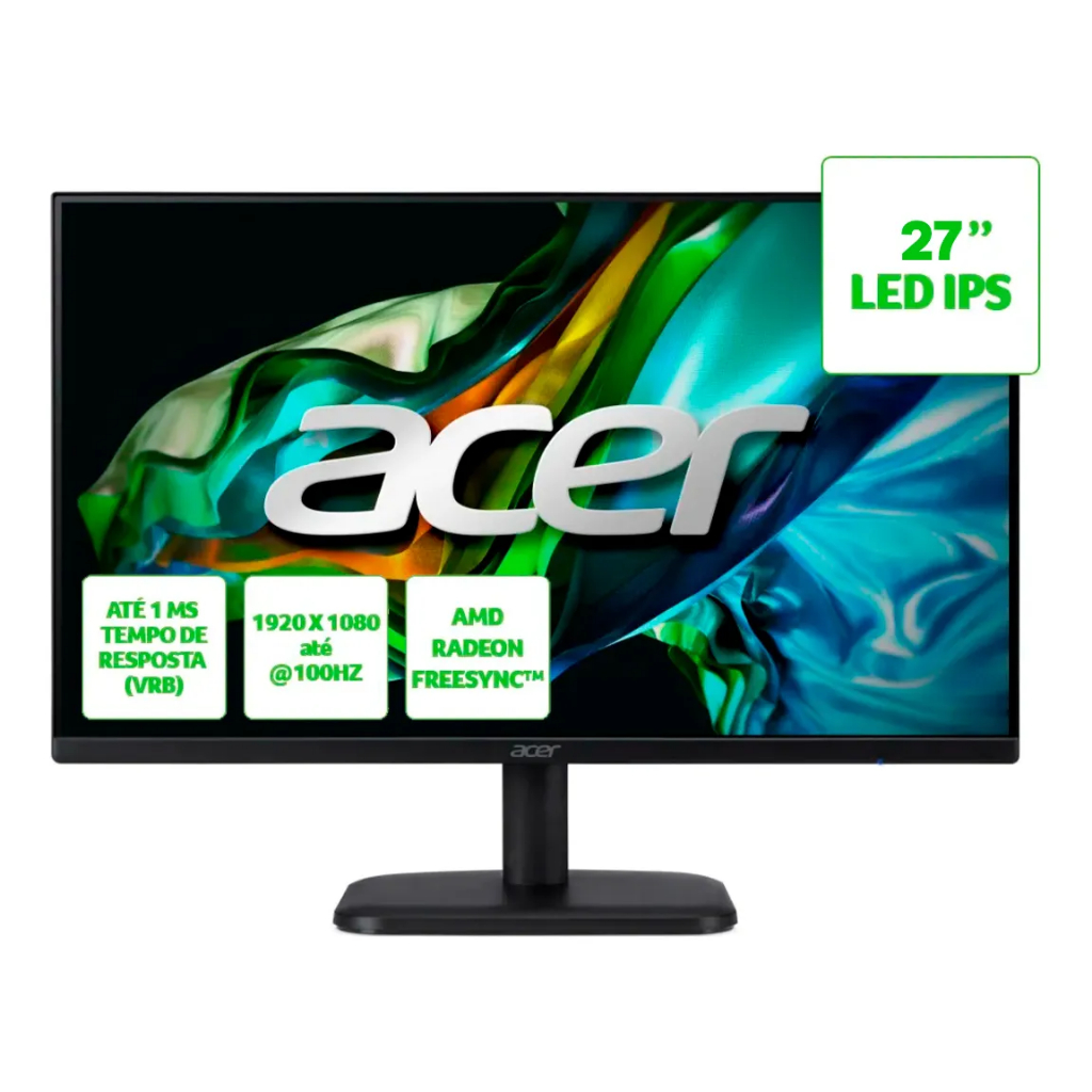 Monitor Gamer Acer 27 Full Hd Ips 100hz 1ms Ek271 Bivolt