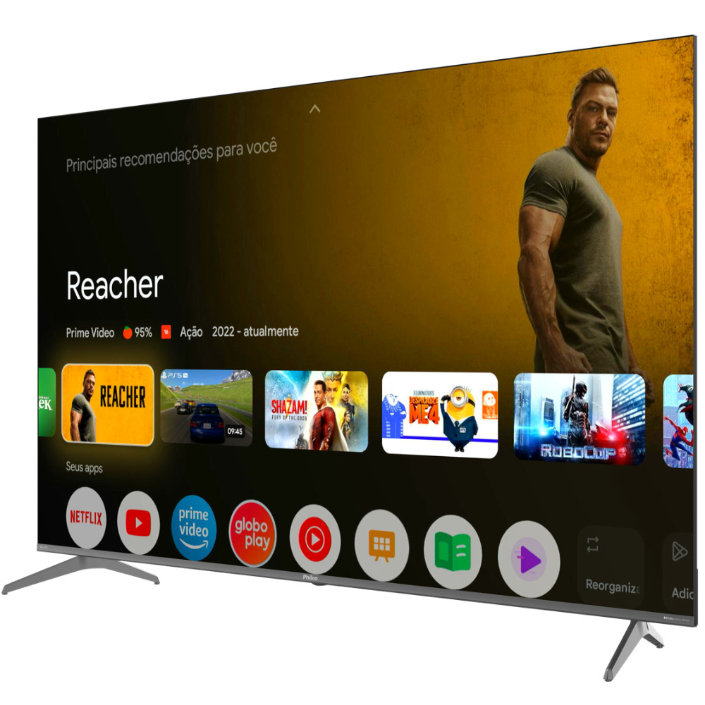 Smart TV 75 Philco P75CGA QLED 4K Google TV Dolby Vision Dolby Atmos HDMI 2.1 Wi-Fi Bivolt