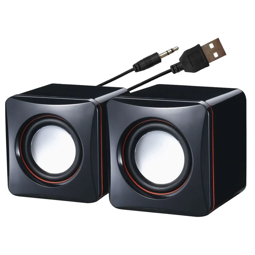 Caixa de Som Brazilpc Bpc-d02l Usb Pc Celular e Tablet Preto