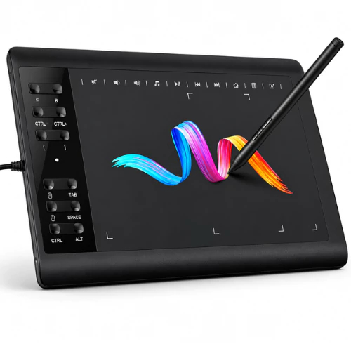 Mesa Digitalizadora 11,6" 5080 LPI 8192 Níveis de Pressão Desenho e Design USB