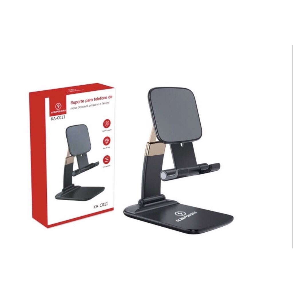 suporte celular de mesa dobrável pequeno compativel todas celulares