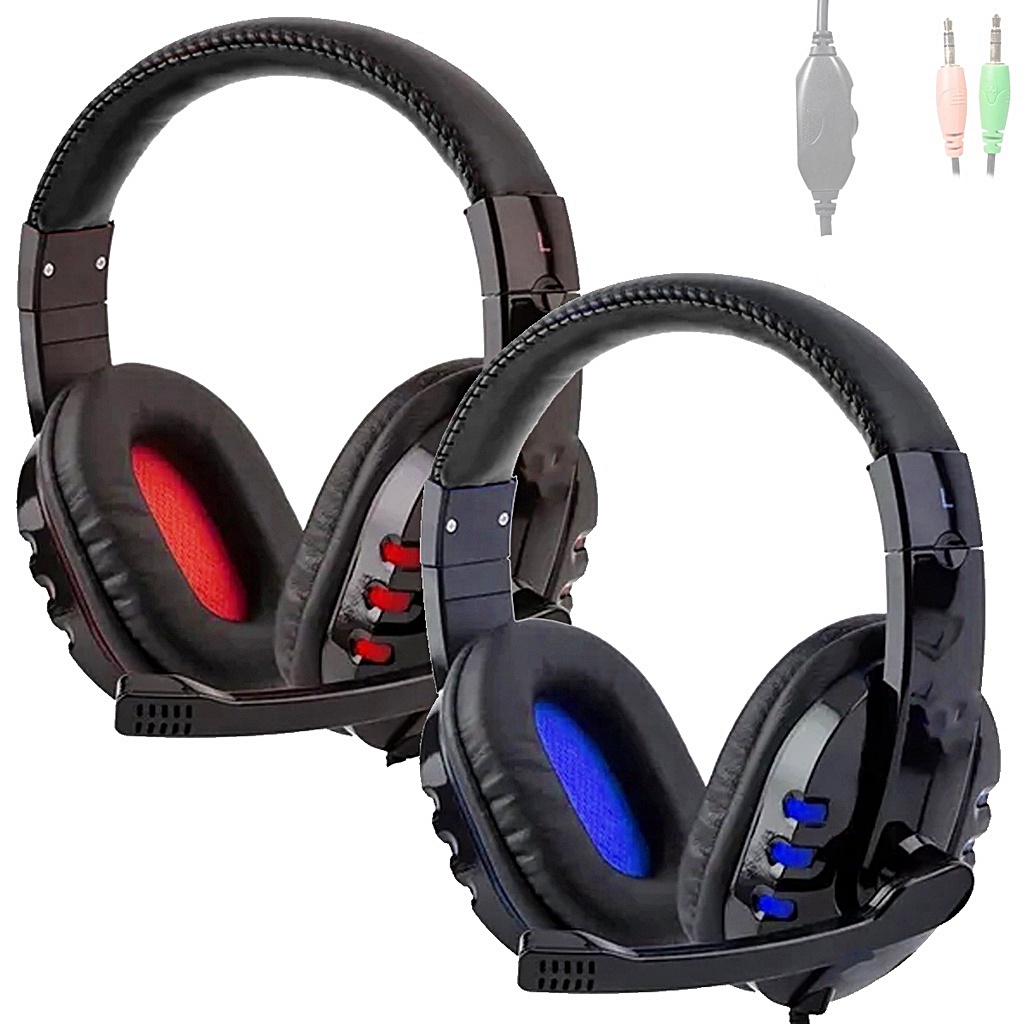 Headset Fone Gamer de ouvido com microfone Para PC Ps4 XBOX Computador Celular, P3 Headphone