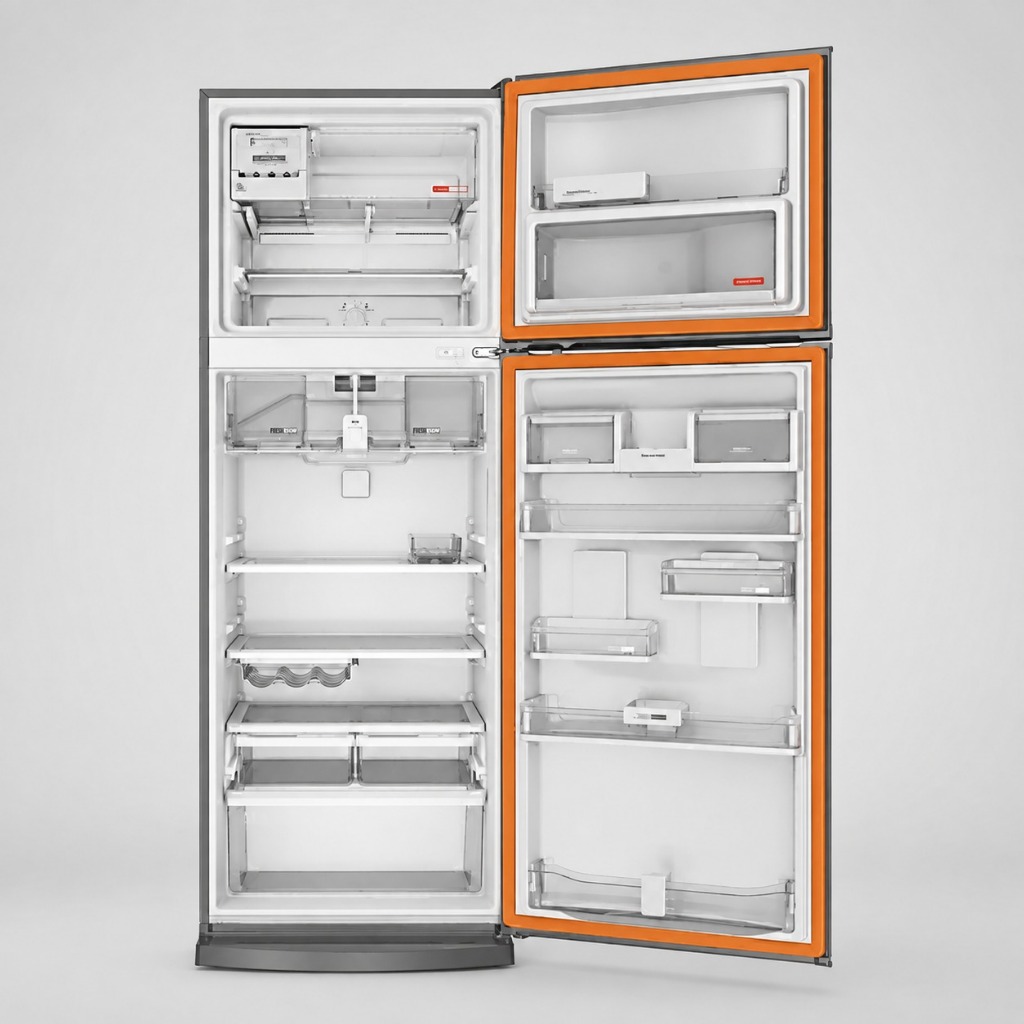 Jogo Borracha Para Geladeira Electrolux Dc49a Dw48x Dfw48 68x125 | 68x48