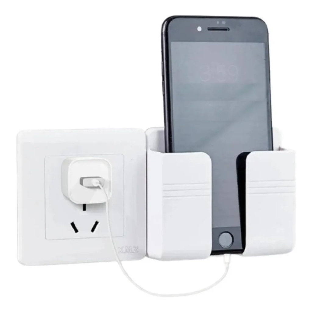 Suporte Multiuso De Parede Para Celular Controle Plástico Para Carregar Celular