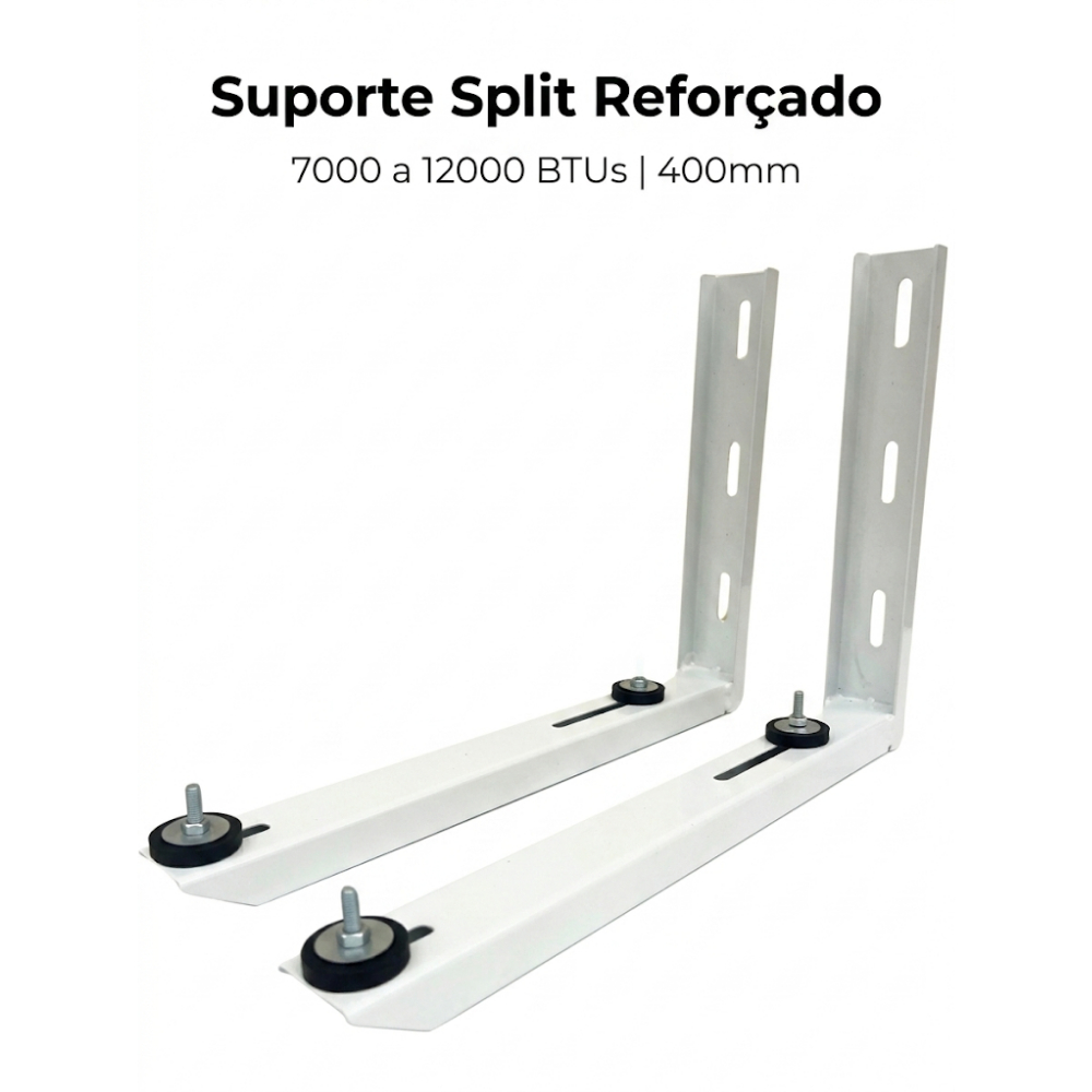 Suporte Ar Condicionado Split 7000 a 12000 BTUs 400mm Reforçado