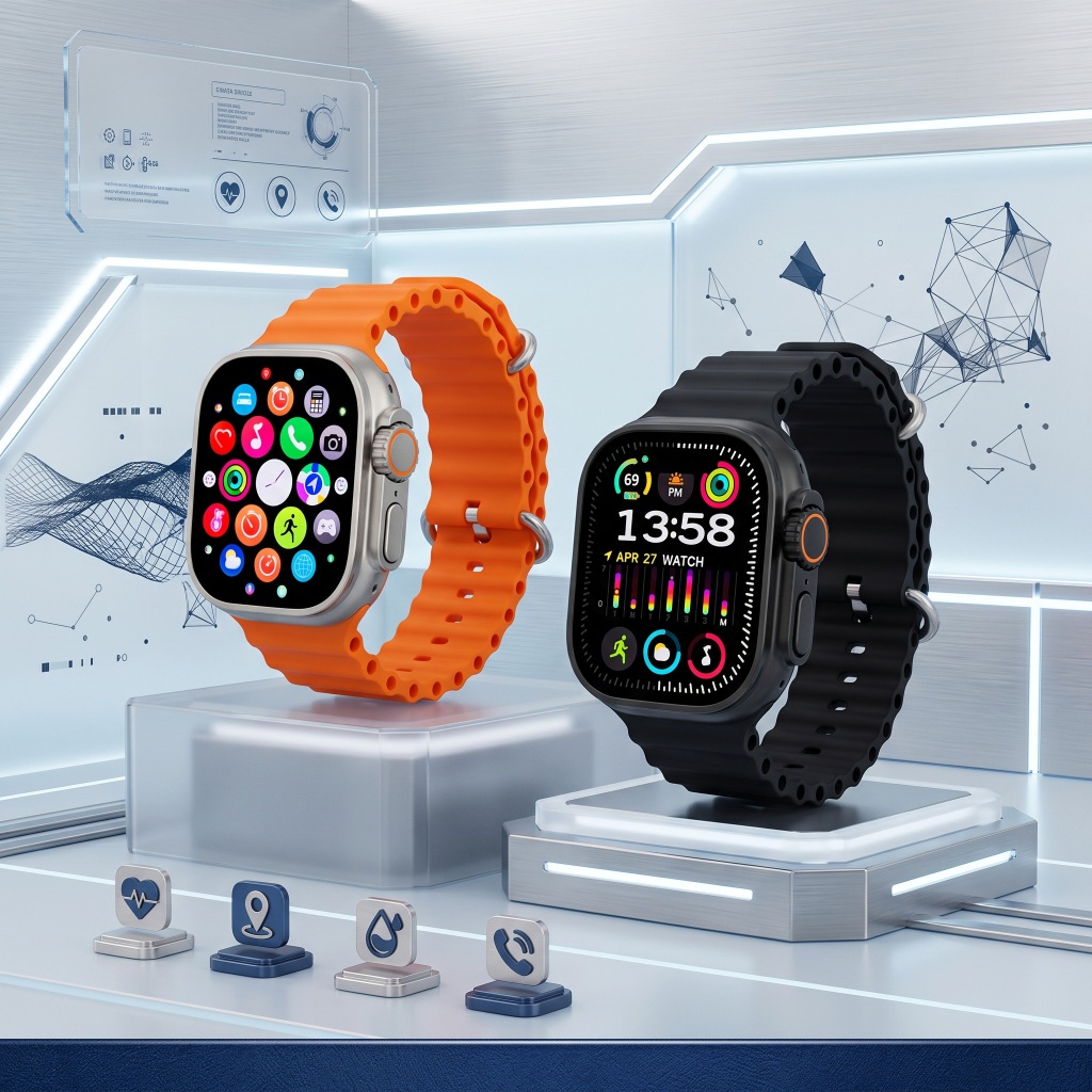 Smartwatch 49mm 10 Ultra Plus Bluetooth Chamadas Tela HD Esportivo Compatível com Android e iPhone Smartwatch 49mm 10 Ultra Plus Bluetooth Chamadas Tela HD Esportivo Compatível com Android e iPhone