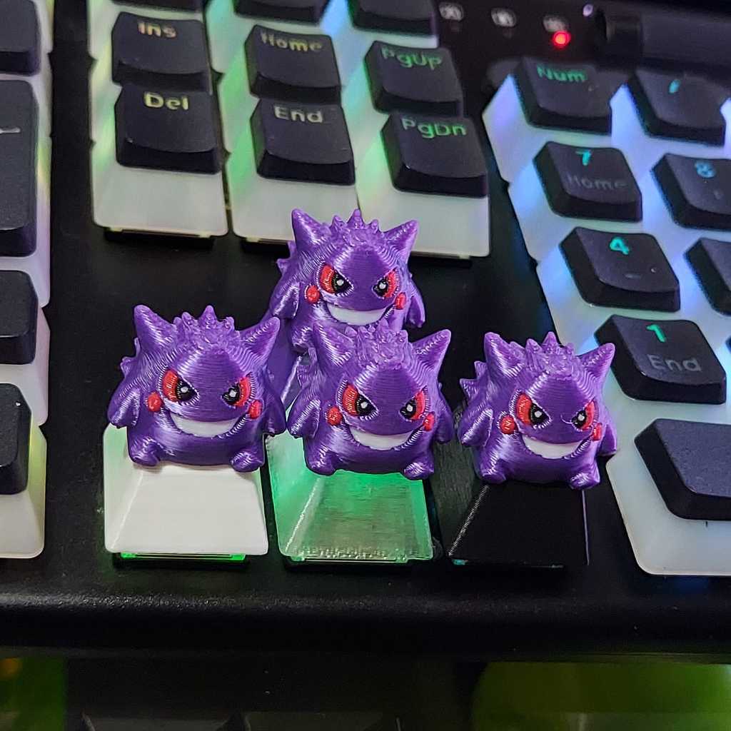 KEYCAP GENGAR TECLADO MECANICO GAMER PERSONALIZADO SETUP PC ANIME POKEMON