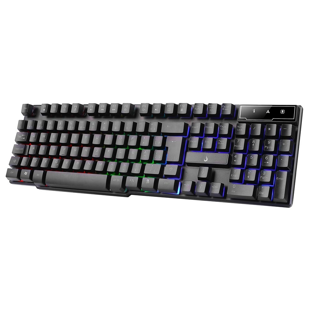 Teclado Gamer Semi Mecânico Rise Mode G1 Rgb Ptbr Com Fio USB Teclado Gamer Semi Mecânico Rise Mode G1 Rgb Ptbr Com Fio USB