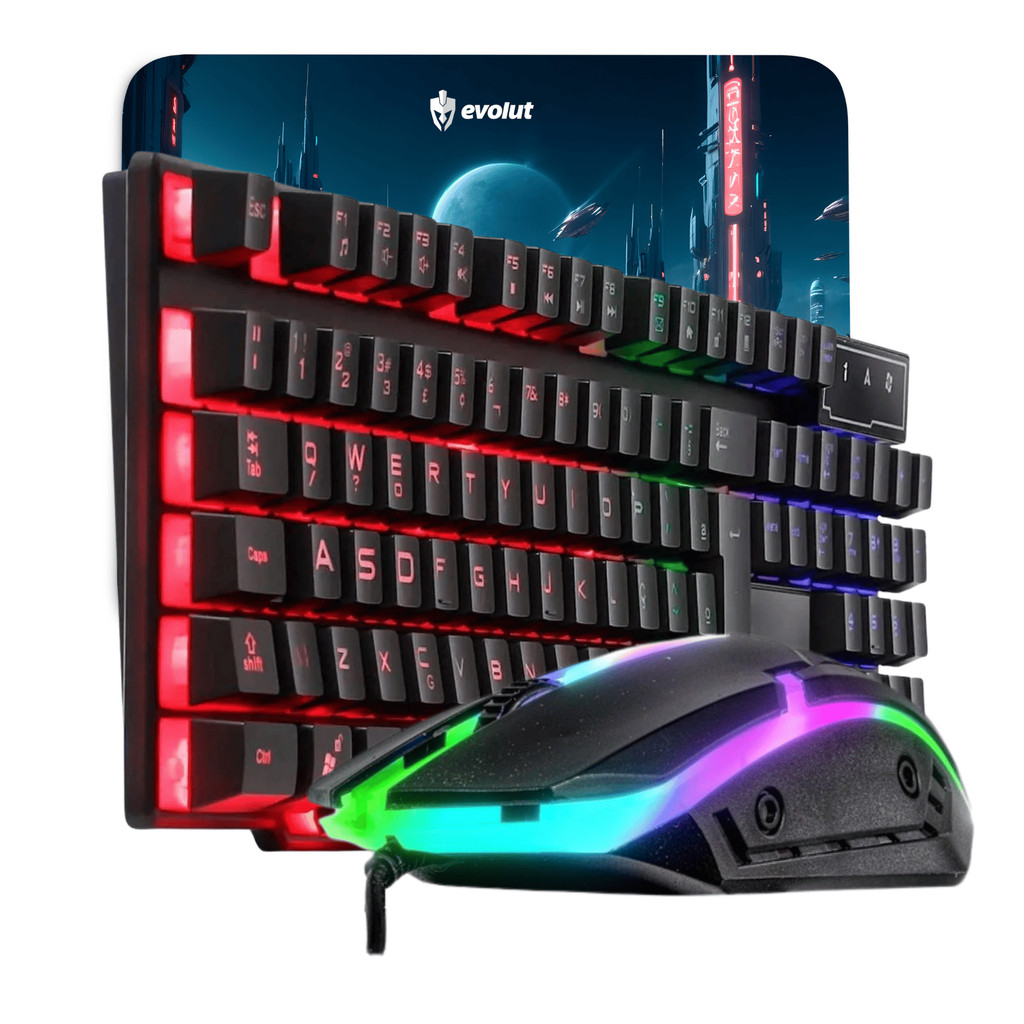 Kit Gamer teclado semi mecanico mouse gamer headset mousepad Kit Gamer teclado semi mecanico mouse gamer headset mousepad