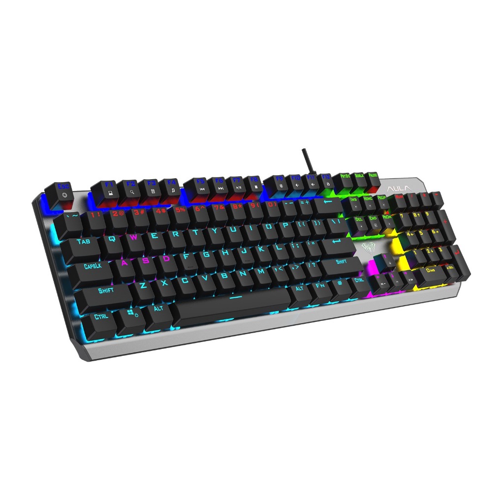 Teclado Gamer Mecânico Rgb Aula F2066-ii Preto Português Brasil
