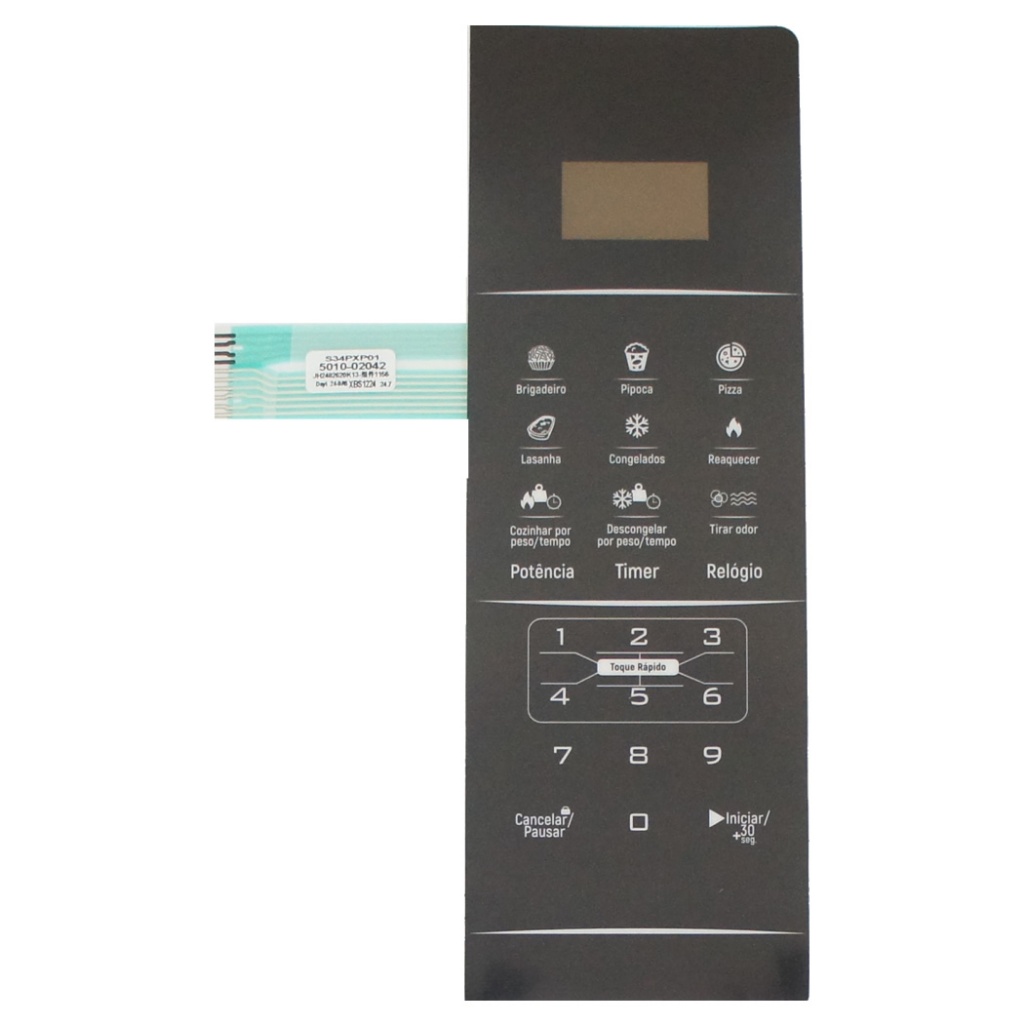 Membrana Compativel Microondas Bmo 38 Preta 27,5 X 9,3cm