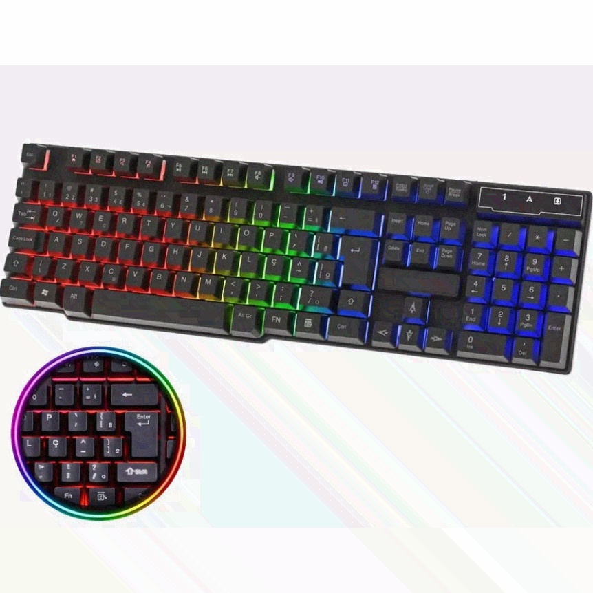Teclado Gamer Semi-Mecânico