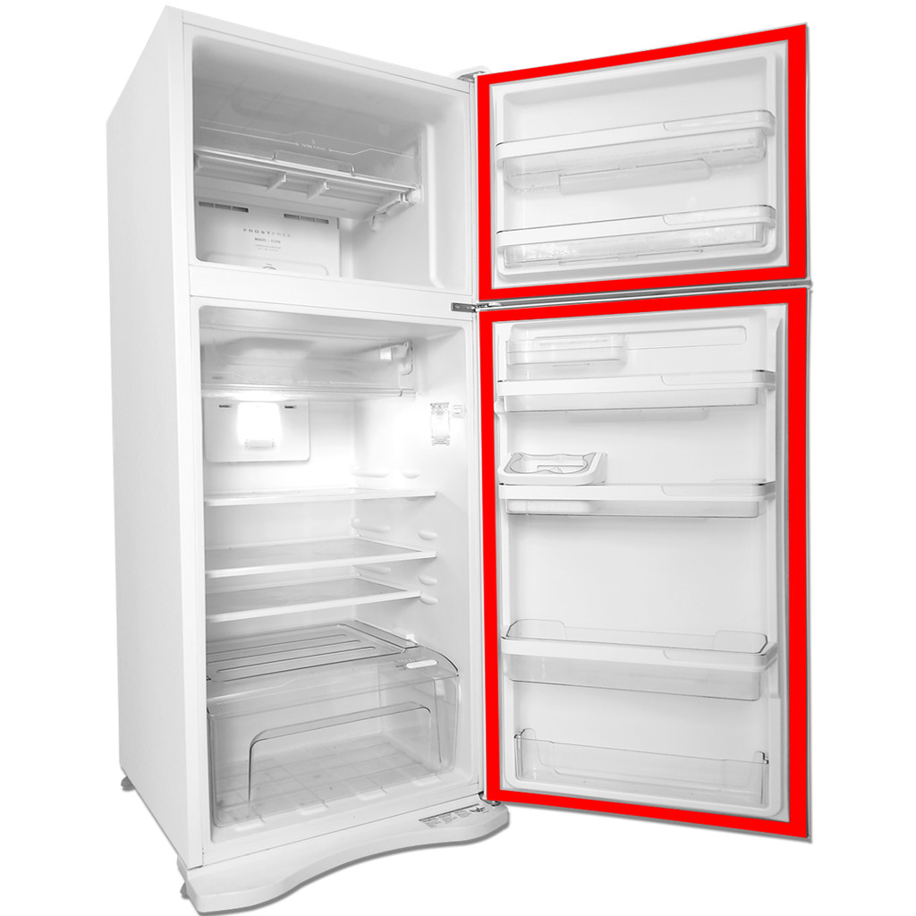 Kit Gaxeta Borracha Rfct370 Para Continental Geladeira Porta E Freezer
