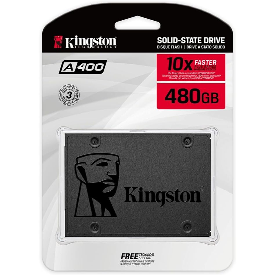 Hd Ssd Kingston 480Gb A400 Sa400S37/480G - Cinza