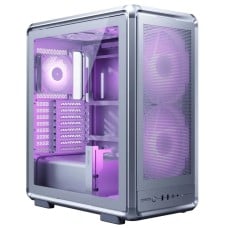 Gabinete Gamer Cooler Master MasterFrame 500 Mesh, ARGB, Mid-Tower, Vidro Temperado, E-ATX, Prata, Com 3 Gabinete Gamer Cooler Master MasterFrame 500 Mesh, ARGB, Mid-Tower, Vidro Temperado, E-ATX, Prata, Com 3