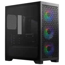 Gabinete Gamer Cooler Master Elite 302, ARGB, Vidro Temperado, Mid Tower, mATX, Com 3 Fans, Preto, E302-K