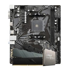 Kit Upgrade Ryzen 5 5500F + Placa Mãe A520 + 16GB (2x8GB) DDR4 Kit Upgrade Ryzen 5 5500F + Placa Mãe A520 + 16GB (2x8GB) DDR4