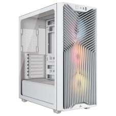 Gabinete Gamer Corsair 3200D RS ARGB, Mid Tower, Vidro Temperado, ATX, Com 3 Fans, Sem Fonte, Branco, CC-