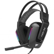Headset Gamer Force One Voltan, USB, Drivers de 50mm, Preto