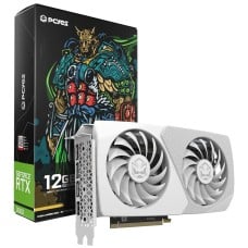 Placa de Vídeo PCYES NVIDIA GeForce RTX 3060 Projeto Edge White, 12GB, GDDR6, DLSS, Ray Tracing, PVRTX306