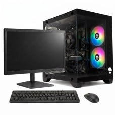 PC GAMER CAPTAIN AMD Ryzen 5 5500F / NVIDIA GeForce RTX 5050 / 16GB DDR4 (2X8GB) / SSD 480GB + Monitor 24