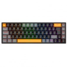 Teclado Mecânico Gamer Machenike K500 B68, RGB, ABNT2, Switch Red Linear, Preto, JJ02GB00K