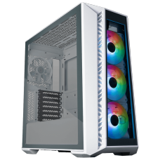 Gabinete Gamer Cooler Master Masterbox 520, Mid Tower, Vidro Temperado, ATX, White, Com 4 Fans, ARGB, MB5