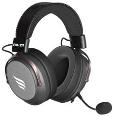 Headset Gamer Fallen Morcego Pro Black, Wireless/Bluetooth, 7.1 Virtual, Drivers de 53mm, Preto, HE00062