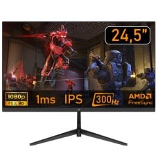 Monitor Gamer SuperFrame Epic, 24,5 Pol, Full HD, Flat, IPS, 300Hz, 1ms, HDR, G-Sync/FreeSync, HDMI/DP, S