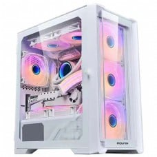Gabinete Gamer Round5 Astra White, Mid Tower, Lateral de Vidro, mATX, Sem Fans, Branco, R5-ASTRA-W-2186 Gabinete Gamer Round5 Astra White, Mid Tower, Lateral de Vidro, mATX, Sem Fans, Branco, R5-ASTRA-W-2186
