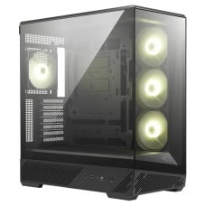Gabinete Gamer MSI MAG Pano 130R PZ, Mid Tower, Vidro Temperado, ATX, Com 4 Fans ARGB, Preto