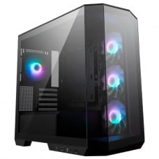 Gabinete Gamer MSI MAG Pano M100R PZ, Mid Tower, Vidro Temperado, M-ATX, Sem Fonte, Com 4 Fans ARGB, Pret