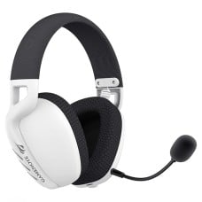 Headset Gamer Havit Quad-Mode Fuxi-H6, Wireless, Bluetooth, USB, 3.5mm, Drivers de 40mm, Branco, FUXI H6-