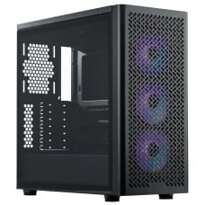 Gabinete Gamer Cooler Master Elite 502, ARGB, Vidro Temperado, Mid Tower, ATX, Com 3 Fans, Preto, E502-KG