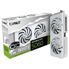 Placa de Video Palit NVIDIA GeForce RTX 5060 White OC, 8GB, GDDR7, DLSS, Ray Tracing, NE75060U19P1-GB2063